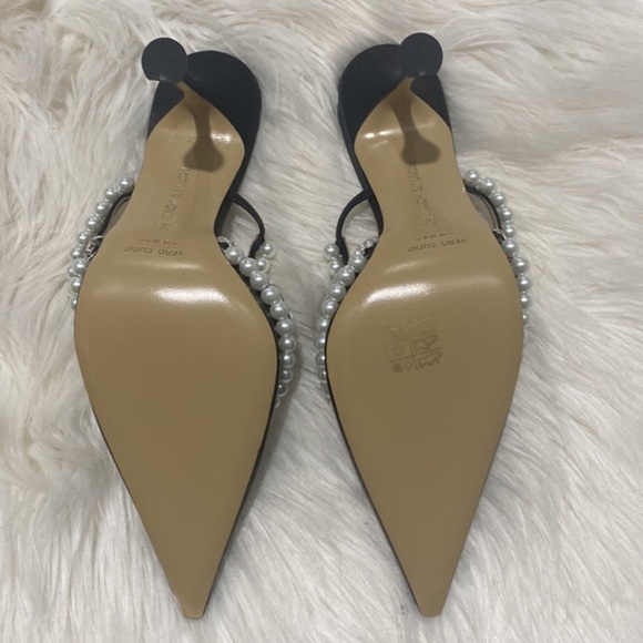 Mach and Mach Diamond of Elizabeth Imitation Pearl pointed toe‎ mule size 39 - Picture 12 of 15